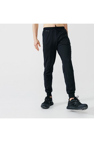 Decathlon Ανδρικό παντελόνι για τρέξιμο Kalenji / Ελαφρύ τζόκινγκ - Μαύρο - Ζεστό