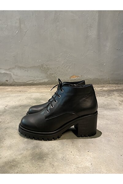 LA PASSION HAKİKİ DERİ TAMAMEN EL YAPIMI SİYAH BOT