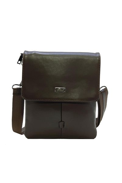 Baginn Ανδρική τσάντα Messenger από γνήσιο δέρμα Tan Color 100% Lambskin