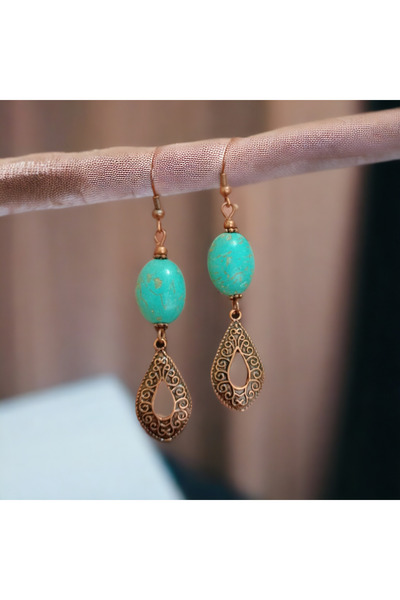 Birtakı'm Şeyler أقراط مصنوعة يدوياً من الحجر الطبيعي