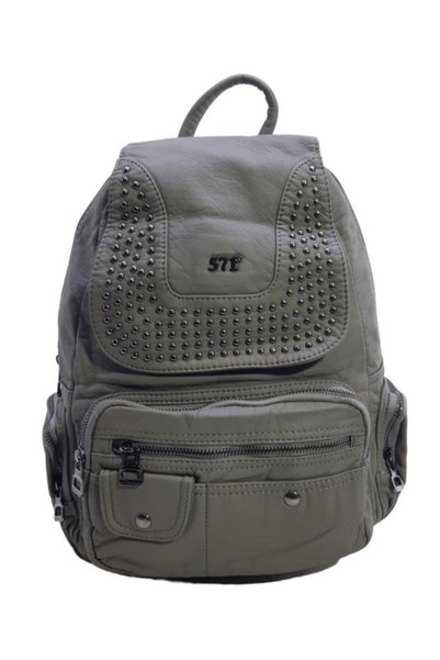 Baginn Washed S.leather Women's Backpack Trock Model Multi-Pocket Ideal for Daily Use