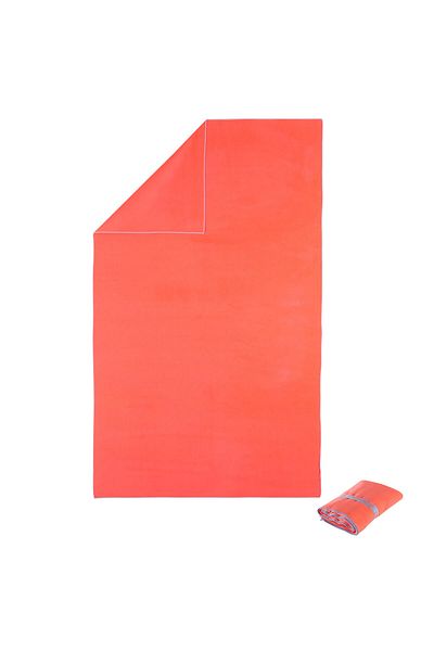 Decathlon Πετσέτα NABAIJI Microfiber - L Size - Πορτοκαλί 80 Χ 130 cm