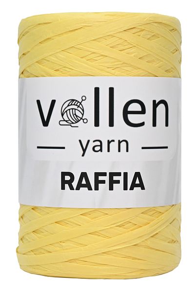 vollen yarn Premium 200gr Σχοινί Raffia, Σχοινί Raffia Paper, Σχοινί Raffia, Σχοινί τσάντας, Σχοινί Supla, Raffia, Κίτρινο