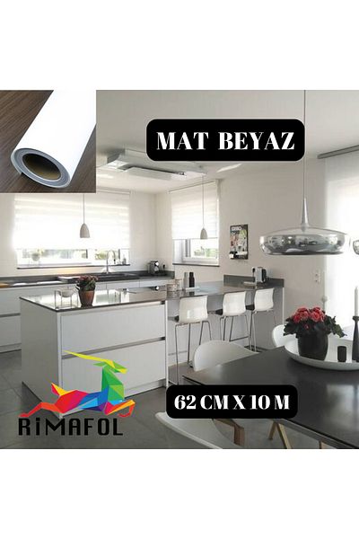 RİMAFOL Rimafol Matte White Furniture and Cabinet Covering Foil 62cmx10m