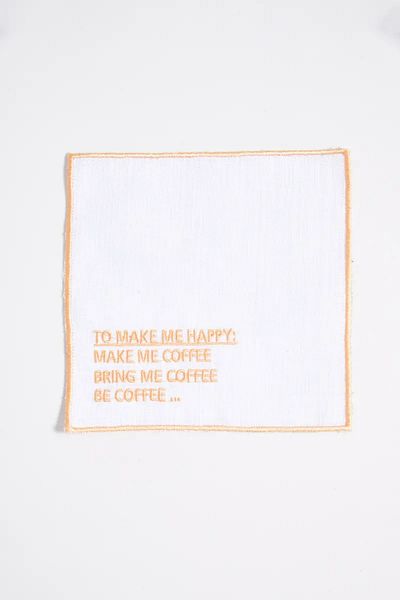 Deeps Brands Coffee - Orange Presentation Napkin