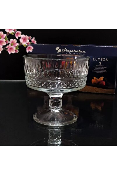 evinizce Paşabahçe Ayaklı 2'li Elysia Dondurmalık Çerezlik Şekerlik Çok Amaçl...