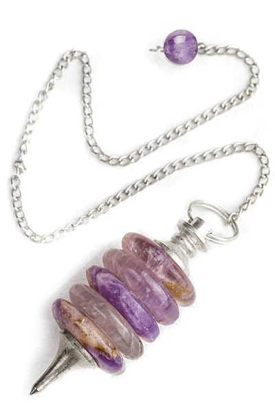Tesbih Atölyesi Certified Disc AAA+ Quality Amethyst Stone Pandula - Pendulum