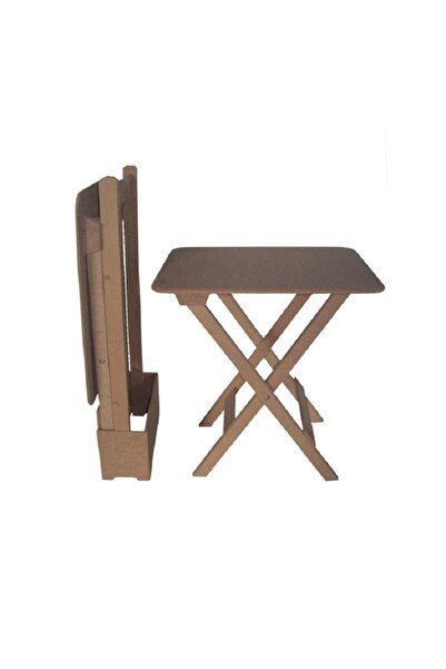 Altınyapı Hobi Market 2'li Çanta Figürlü Zigon Sehpa Ham Mdf Ve Boyasız