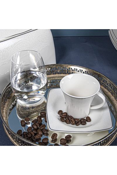 Güral Porselen Caroline 12 Piece Coffee Set for 6 People 5906