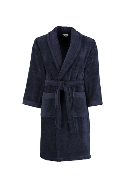 Sarev Navy Blue Unisex Bathrobe New Soho Bathrobe