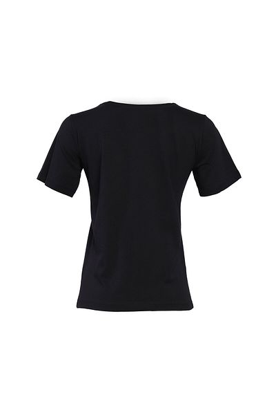 hummel Tricou negru cu gât crew cu imprimeu pentru femei Pescara