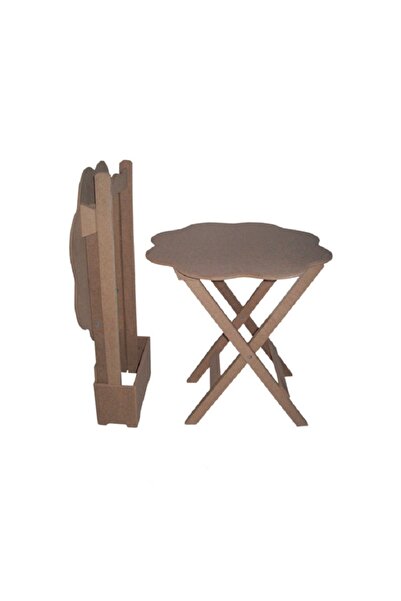 Altınyapı Hobi Market 2'li Çanta Papatya Zigon Sehpa Ham Mdf Ve Boyasız