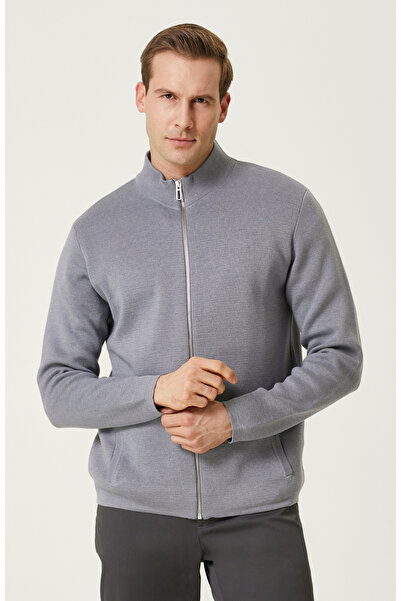 Network Cardigan gri deschis