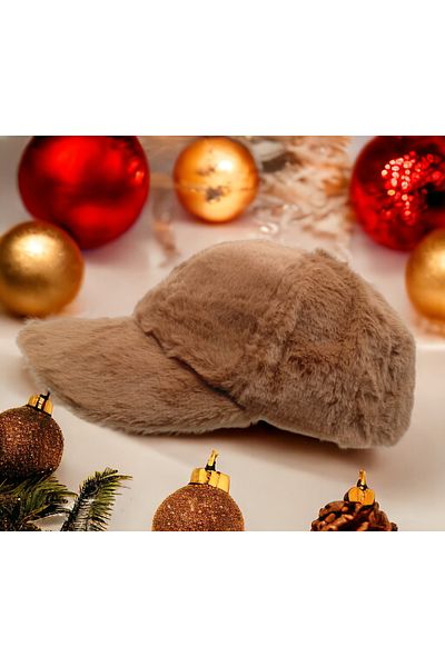 Shopiolog Women's Winter Plush Hat Cap Trendy Baseball Cap