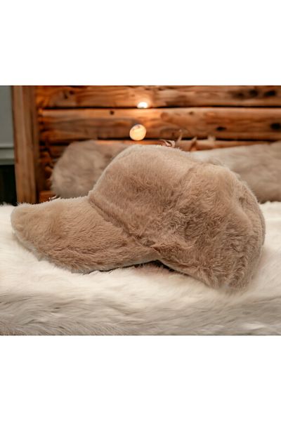 Shopiolog Women's Winter Plush Hat Cap Trendy Baseball Cap