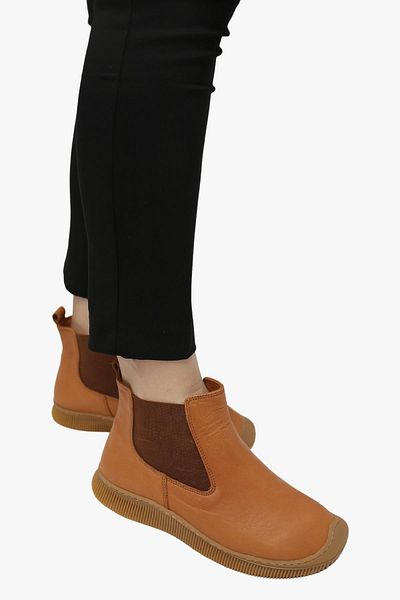 SOSELA 78-02-80038 Women's Genuine Leather Tan Boots
