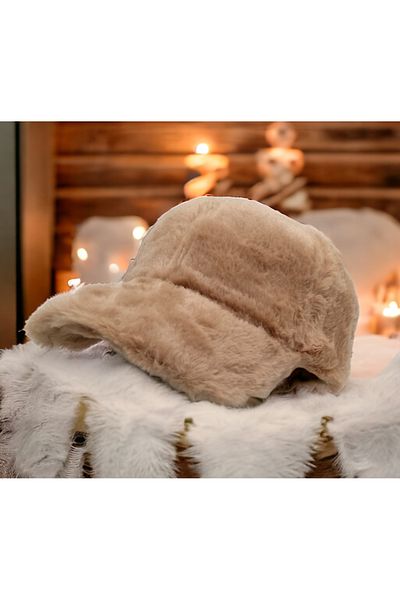 Shopiolog Women's Winter Plush Hat Cap Trendy Baseball Cap
