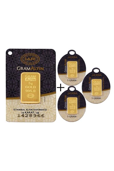 8 Gram (5+3) Külçe Altın 24 Ayar