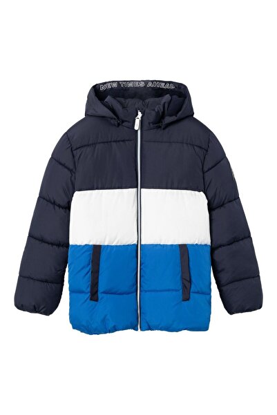 name ıt Name It Kapüşonlu Mavi Erkek Çocuk Şişme Kaban 13218530