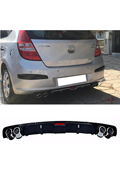 MKG Otomotiv Hyundai i30 Siyah Difüzör 4 Krom Egzoz Görünümlü Difizör Arka Ek...