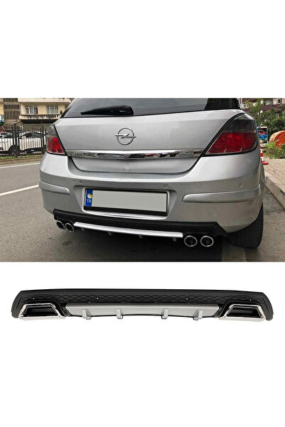 MKG Otomotiv Opel Astra H Gri Difüzör Çiftli Kare Egzoz Görünümlü D Tip Difiz...