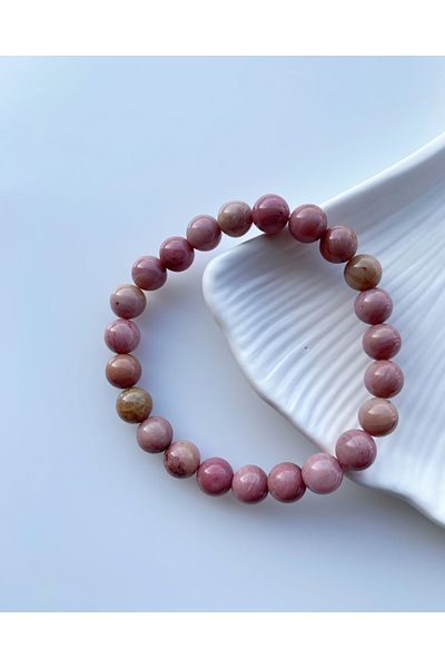 Luzzylike Rhodonite Natural Stone Bracelet 8mm