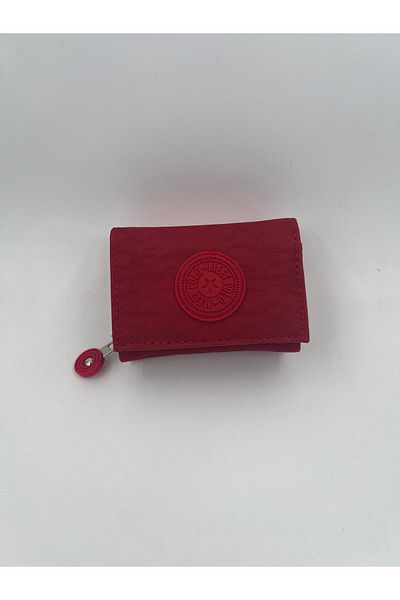 UCCELLO Crinkle Fabric Zippered Stylish Women's Wallet with Magnet