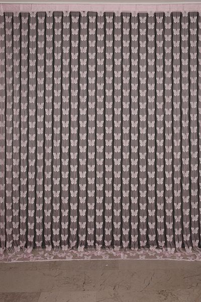 AKÇA TEKSTİL BUTTERFLY UNITED MODEL LIGHT BROWN COLOR READY ROPE CURTAIN 300*280