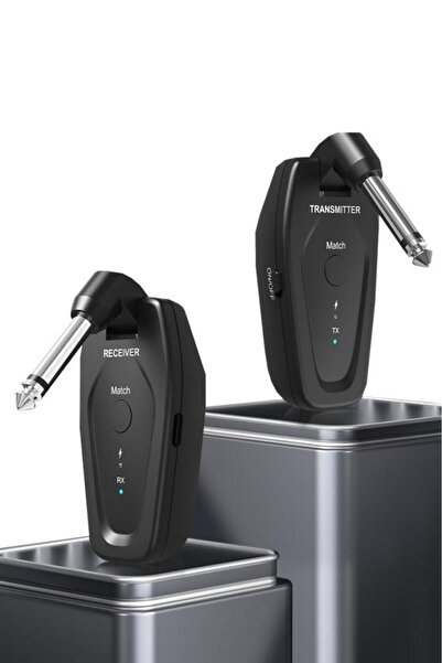 Midex EMX-112 Kablosuz Enstrüman Mikrofonu 6.35mm Alıcı ve Verici Wirelles Mikrofon