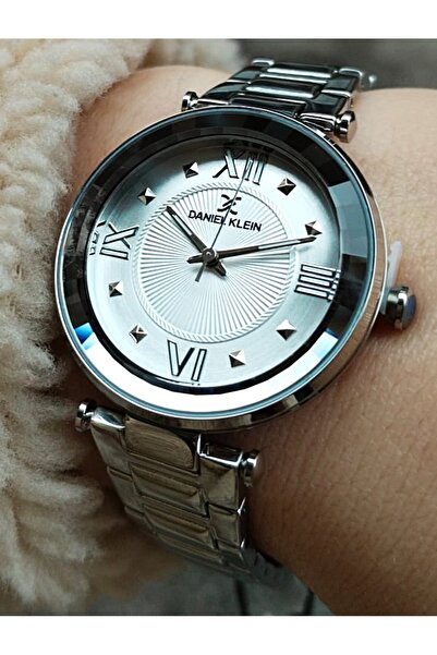 Daniel Klein Gümüş Kadın Kol Saati 3 Atm Su Geçirmez Paslanmaz Çelik Makine G...
