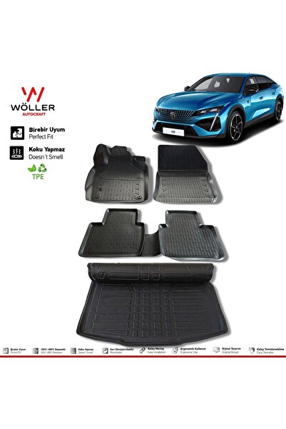 wöller Peugeot 408 Paspas Bagaj Havuzu Set 2023 Sonrası 3d Ultraflex Set