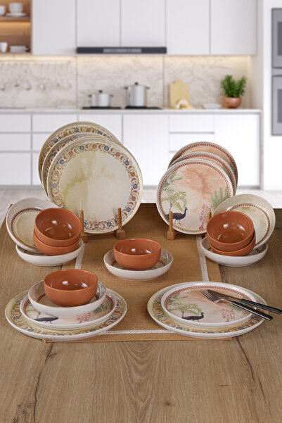 Keramika 6 Kişilik 24Parça Yemek Takımı
