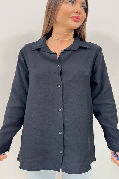 CİDDE Women's Plain Textured Shirt