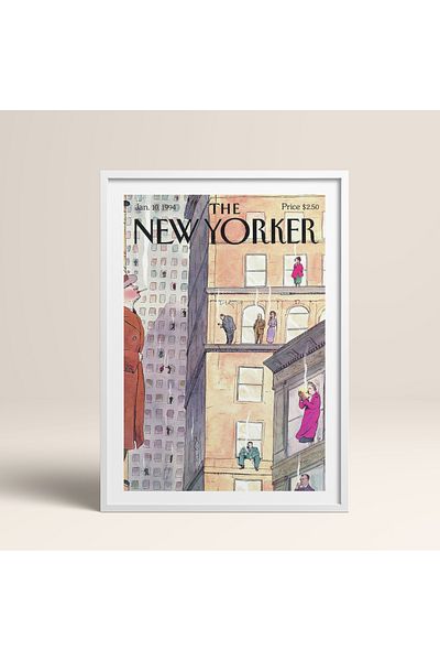HOMEPACK Set de pictură înrămată din 3 piese Pictură poster din seria New Yorker HPN162