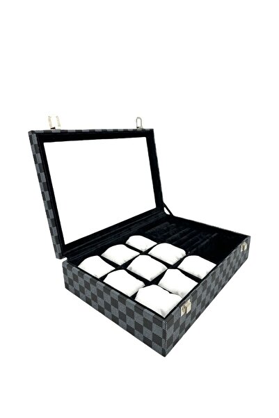 Zeyn Dekor Γυάλινο καπάκι, λειτουργικά διαχωρισμένα διαμερίσματα, κουτί κοσμη...