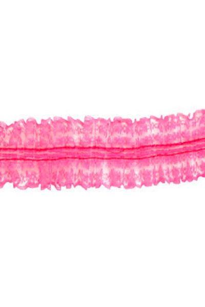 Kazanabil LACE PLEATED STRIP RIBBON DECORATION MATERIAL PINK 1MT