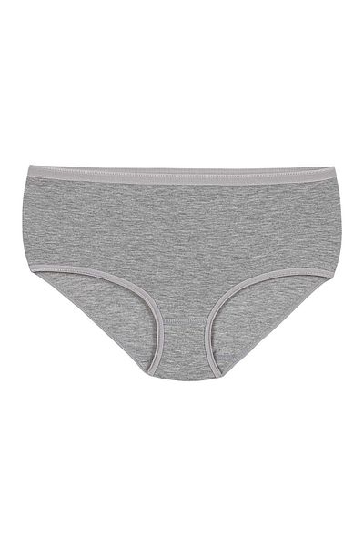 Yıldız Çamaşır Pachet de 6 chiloți de damă, gri, din Lycra, care nu marchează