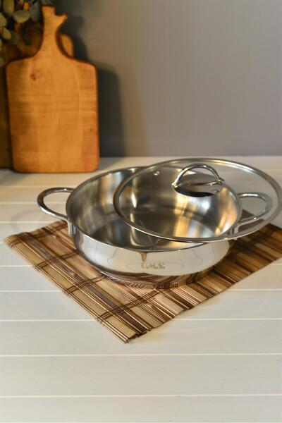 şirin eşyalarım OMS Flat Steel Pot - 24 cm
