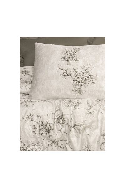 ŞENER HOME Комплект двоен сатенен пълнеж за завивка Cottonbox - Florid Mink