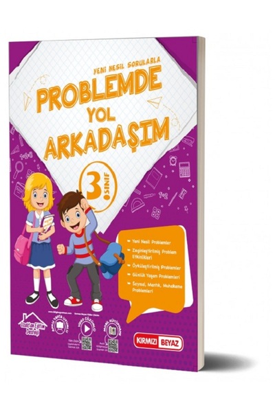 Kırmızı Beyaz Yayınları Kırmızı Beyaz 3.Sınıf Problemde Yol Arkadaşım