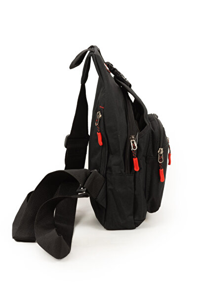 İMAKS One Shoulder Strap Cross Women Men Motorcycle Courier Shoulder Chest Bag Black Red Bodybag 2213