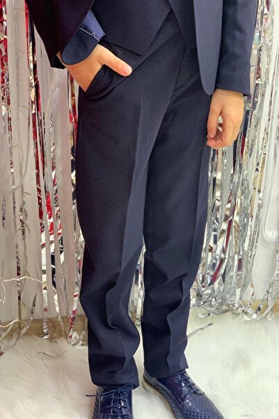 Mogi Erkek Çocuk Damatlık Klasik Takım Elbise 20304 Lacivert