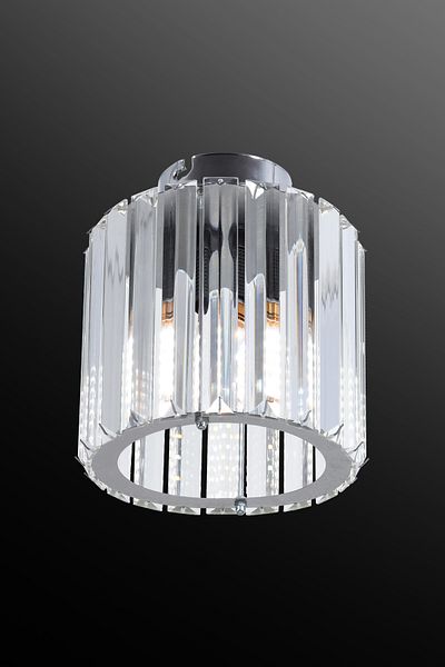 M Mediyamu Aydınlatma 14cm Silver Pendant Lamp - Crystal Stone Living Room Kitchen Hall Chandelier