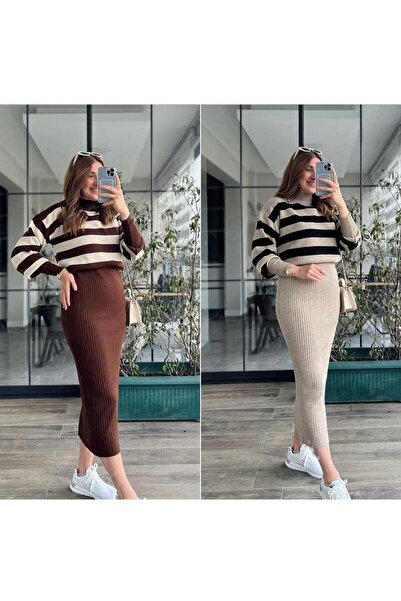 Elisa Tuhafiye ve cocuk giyim فستان تريكو مزدوج