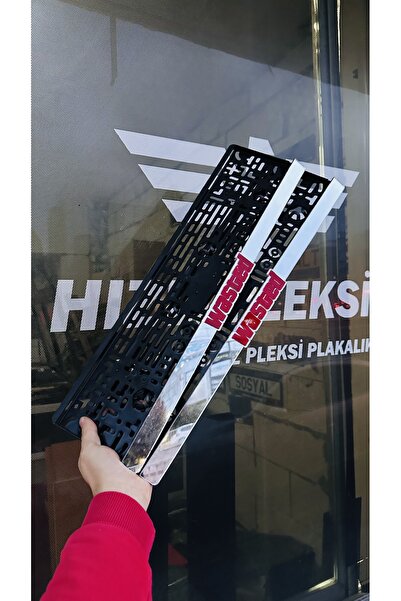 Hızlıpleksim GÜMÜŞ ZEMİN WASTED TAKMATİK PLEKSİ PLAKALIK