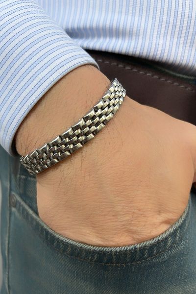 axexuar 316L REAL STEEL CHAIN FUNNEL BUBBLE MEN'S WOMEN'S BRACELET ADJUSTABLE UNTARNISHED ROLE MODEL BRACELET