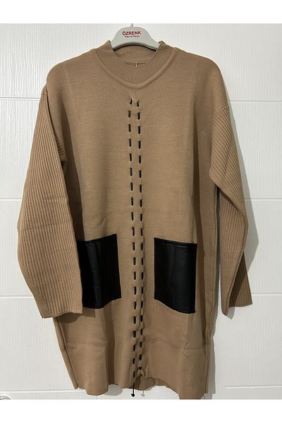 Triko Pocket Pocket Detailed Hijab Tunic