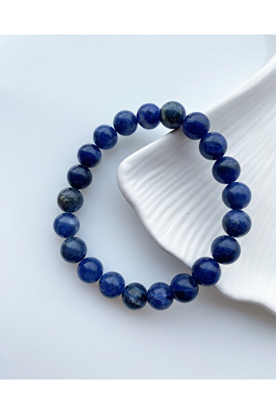 Luzzylike سوار من الحجر الطبيعي من سوداليت 8 ملم