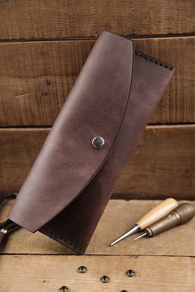 New Coast Leather 1900's Ръчно изработен дамски портфейл от естествена кожа