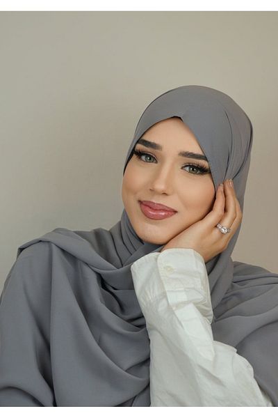 FRESCO SCARFS Hijab Hijab Medina Silk Shawl*καπνιστό